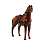 Handcrafted Leather Horse Statue BH10078