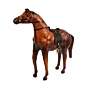 Handcrafted Leather Horse Statue BH10078