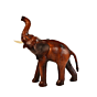 Handcrafted Leather Elephant Showpiece BH10079