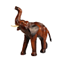 Handcrafted Leather Elephant Showpiece BH10079