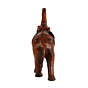 Handcrafted Leather Elephant Showpiece BH10079