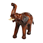 Handcrafted Leather Elephant Showpiece BH10079