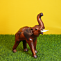 Handcrafted Leather Elephant Showpiece BH10079