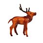 Handcrafted Leather Deer Showpiece BH10082