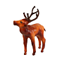 Handcrafted Leather Deer Showpiece BH10082
