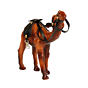 Handcrafted Leather Camel Figurine BH10083