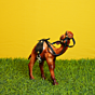 Handcrafted Leather Camel Figurine BH10083