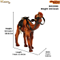 Handcrafted Leather Camel Figurine BH10083