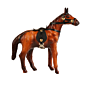 Handcrafted Leather Horse Figurine BH10084