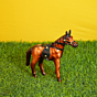 Handcrafted Leather Horse Figurine BH10084