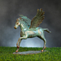 Handmade Brass Horse Statue  15 Inch KBH10115