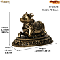 Brass Nandi Statue KBH10148