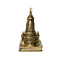 Brass Ram Mandir 4 Inch KBH10172
