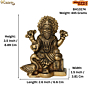 Brass Vishvakarma Statue KBH10174