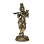 Brass Krishna Idol 10 Inch KBH10180