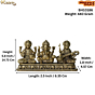 Brass Ganesha Lakshmi Saraswati Idol KBH10186