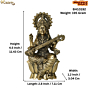 Brass Saraswati maa Statue KBH10192