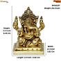 Brass Ganesha Idol  KBH10237