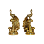 Brass Peacock Pair KBH10239