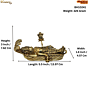Lord Vishnu Brass Statue for Home Temple, Puja Room & Spiritual Decor BH10241