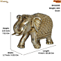 Brass Elephant Showpiece KBH10245