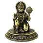 Brass Hanuman Idol Statue Small Bajrangbali Murti for Home Temple, Pooja Room & Spiritual Decor BH10253