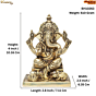 Brass Ganesha 4 Inch KBH10263