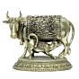 Brass Cow & Calf Statue KBH10273