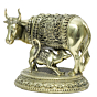Brass Cow & Calf Statue KBH10273