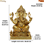 Brass Ganesha Idol KBH10284