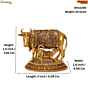 Brass Cow & Calf Statue KBH10290