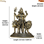 BRASS ARDHNARISWAR IDOL KBH10302