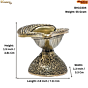 Brass Shankh Diya KBH10304
