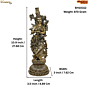 Brass Radha Idol KBH10312