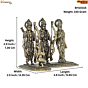 Brass Ram Darbar Statue KBH10315