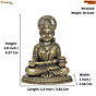 Brass Goddess Annapurna Statue KBH10316