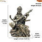 Brass Saraswati maa statue KBH10318