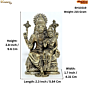 Brass Narasimha Laxmi Statue KBH10319