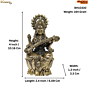 Brass Saraswati maa 4 Inch KBH10330