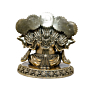 Brass Panchmukhi Ganesh Idol 5 inch KBH10362
