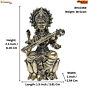 Brass Saraswati Maa Idol KBH10368