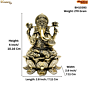 Brass Ganesha Idol  4 Inch KBH10393