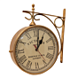 Metal Double Sided Victorian Style Station Clock for Home & Office Decor BH10397