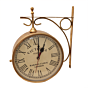 Metal Double Sided Victorian Style Station Clock for Home & Office Decor BH10397