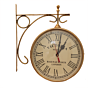 Metal Double Sided Victorian Style Station Clock for Home & Office Decor BH10397