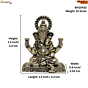 Mini Brass Ganesha Idol KBH10432