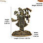 Mini Brass Shrinathji Idol 2 Inch KBH10438