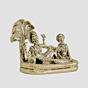 Brass Vishnu Lakshmi Idol Vishnu Lakshmi Murti for Home Temple, Pooja Room & Spiritual Decor BH10444