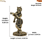 Mini Brass Krishna Idol KBH10445