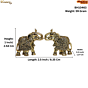 Brass Elephant Figurine 1 Inch KBH10463
